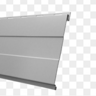 Вертикальные панели металлосайдинг доска бесшовная термастил 0,5 мм RAL 9006 Сер. . фото 2