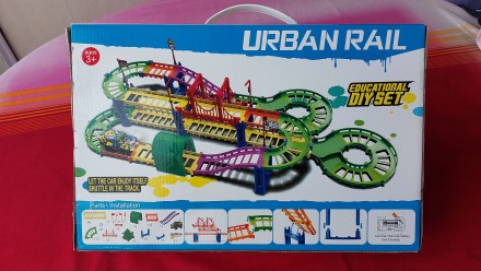Дитячий трек URBAN RAIL. Захоплюючий автотрек: машинка на батарейці, їде по колу. . фото 4