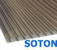 Ми пропонуємо придбати стільниковий полікарбонат ТМ «SOTON» від 4 мм — 20 мм, як. . фото 4