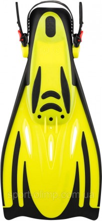 Ласты Aqua Speed Wombat 530-18-1 размер 38/41 (24-27 см) Черно-желтые (590821763. . фото 3