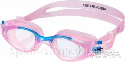 Очки для плавания Aqua Speed MAORI 9283 розовый, голубой детские OSFM (590821769. . фото 1