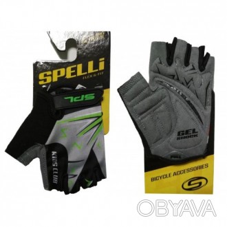 Детские велосипедные перчатки Spelli SBG-1553 с открытыми пальцами для использов. . фото 1