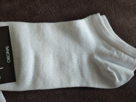 Белые короткие спортивные дышащие носки сетка , р.39-42, Super Socks.. . фото 4