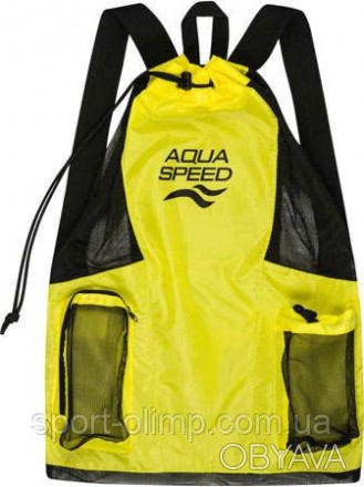 Рюкзак-сумка сітчаста Aqua Speed GEAR BAG 9302 Жовтий 48х64см (241-18)
Виготовле. . фото 1