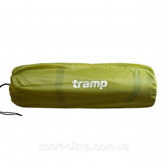 Самонадувний туристичний килимок Tramp Comfort з можливістю зістібання olive 190. . фото 10