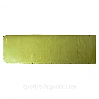 Самонадувний туристичний килимок Tramp Comfort з можливістю зістібання olive 190. . фото 2