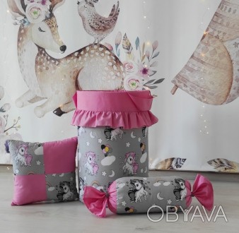 Корзина для игрушек Сказочные единорожки