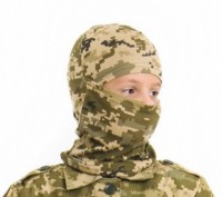  
Модне військове камуфляжне забарвлення "ПІКСЕЛЬ".
Маска-балаклава виготовлена . . фото 2