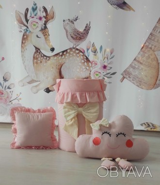 Корзина для игрушек Pink House