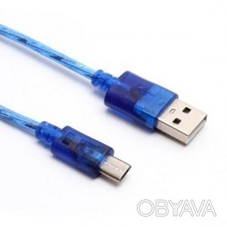 Кабель USB МicroUSB Gresso 2 фериту блакитний. Високоякісний кабель для підключе. . фото 1