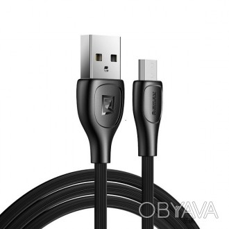 USB кабель Remax Lesu Pro RC-160m micro USB черный Пopт A пpимeняeтcя для пoдклю. . фото 1