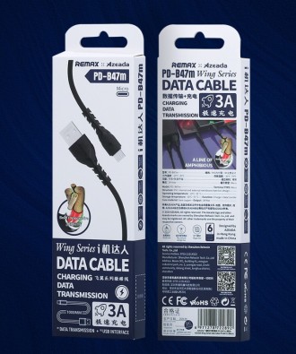 Круглый USB-кабель Remax предназначен для передачи данных и подзарядки цифровых . . фото 3