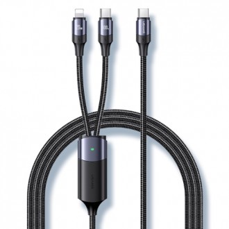 Стильний кабель USAMS US-SJ550 U71 підійде кожному. 2in1 (блискавка, USB-C) дозв. . фото 3