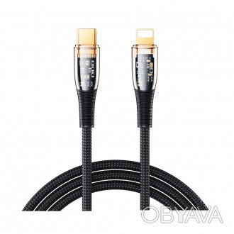Кабель USB Lightning-Type-C Remax RC-C061 - міцний та зносостійкий кабель. Модел. . фото 1