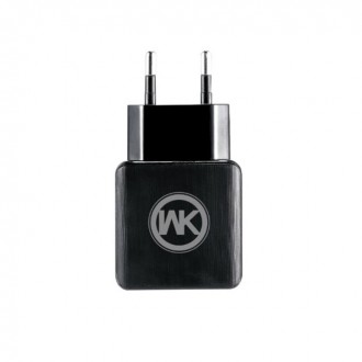 Мережевий зарядний пристрій WK WP-U11i Blanc зарядний пристрій з 2 USB-роз'ємами. . фото 3