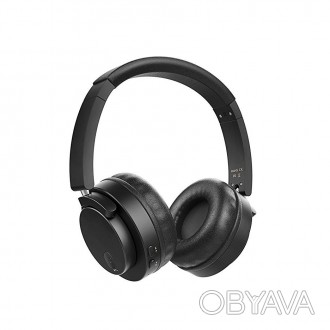 Навушники накладні, безпровідні з мікрофоном Bluetooth Recci REH-A01 Mozart, чор. . фото 1