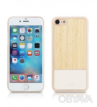 Чохол Remax Mugay iPhone 7 - це ультратонкий дерев'яно-поліуретановий чохол. Зад. . фото 1