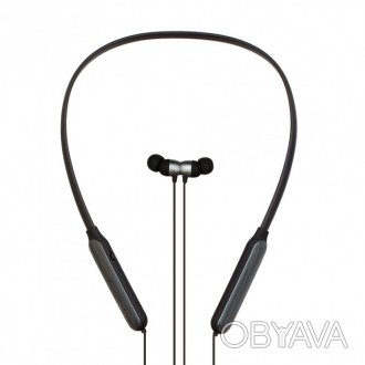 Навушники вакуумні безпровідні з мікрофоном Bluetooth Remax RB-S17 Neckband, тем. . фото 1