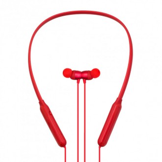 Навушники вакуумні безпровідні Bluetooth Remax RB-S17 Neckband,червоні. . фото 3