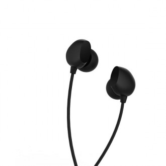 Навушники вакуумні провідні з мікрофоном Remax RM-550, чорні. . фото 4