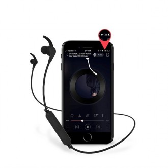 Навушники вакуумні безпровідні з мікрофоном Bluetooth Remax RB-S25, чорні. . фото 5