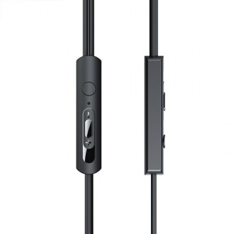 Навушники вакуумні провідні з мікрофоном Proda PD-E700 3,5мм,чорні. . фото 4