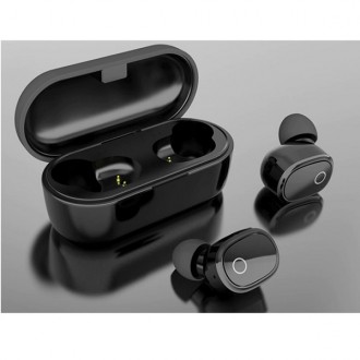 Навушники Вакуумні, безпровідні, з мікрофоном WK V20 TWS, чорні. . фото 2
