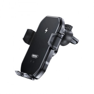 Автомобільний тримач Remax RM-C61 Tinsm Series 15W Wireless Charging чорний. Пов. . фото 2