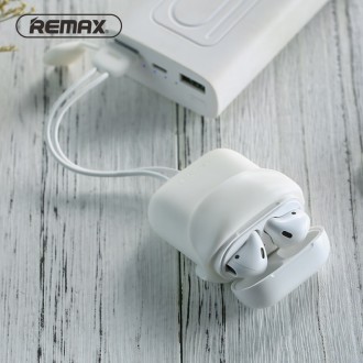Чохол Remax RC-A6 для навушників Apple AirPods з Lightning кабелем. Силіконовий . . фото 5