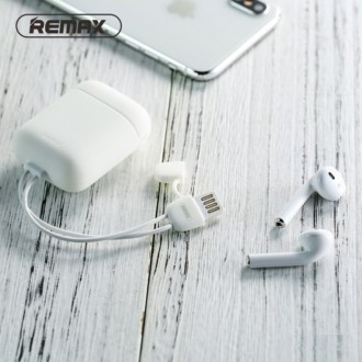 Чохол Remax RC-A6 для навушників Apple AirPods з Lightning кабелем. Силіконовий . . фото 7