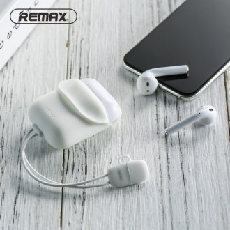 Чохол Remax RC-A6 для навушників Apple AirPods з Lightning кабелем. Силіконовий . . фото 4