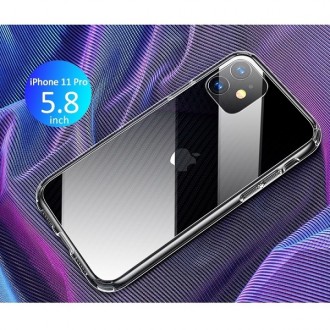 Чохол Usams US-BH523 Clear iPhone 11 - надзвичайно легкий, але досить міцний, що. . фото 5
