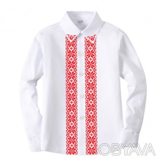 Стильная рубашка с индивидуальным принтом украинской вышивки придется по душе лю. . фото 1
