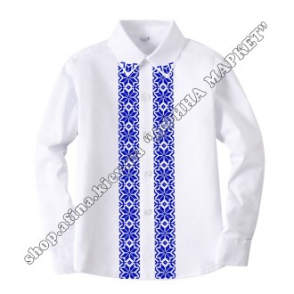 Стильная рубашка с индивидуальным принтом украинской вышивки придется по душе лю. . фото 3