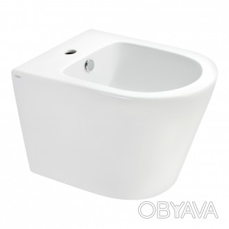 Підвісне біде Qtap Scorpio QT1455053FW виготовлено з високоякісної кераміки в бі. . фото 1