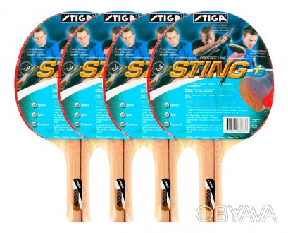 
	Набор для настольного тенниса Stiga Sting собрана из 5 -слойного основания нак. . фото 1