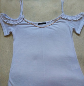 Продам новую белую женскую футболку марки R.P Tamar. Куплена во Франции. Размер . . фото 5