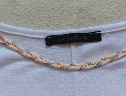 Продам новую белую женскую футболку марки R.P Tamar. Куплена во Франции. Размер . . фото 10