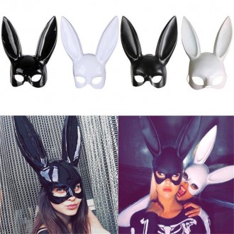Маска Секси Кролик Симпатичная маска Кролика с длинным ухом, модная и уникальная. . фото 9