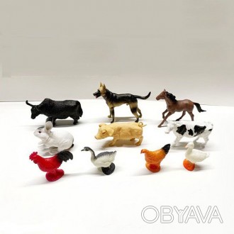 Іграшкові фігурки свійських тварин Познайомити дитину з жителями сільської ферми. . фото 1