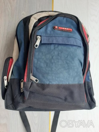 Крепкий мужской рюкзак (синий)