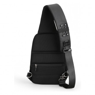 Рюкзак с одной лямкой Mark Ryden Mini Secret MR7056 Black
 Мужской черный рюкзак. . фото 4
