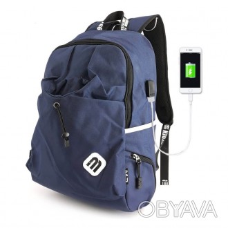 Рюкзак Mark Ryden MR6008 DarkBlueОригинальный и удобный рюкзак. USB-порт. Люкс-к. . фото 1