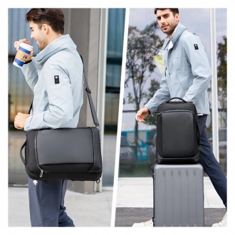 Рюкзак-сумка Mark Ryden Del Mar MR1862Новый черный мужской рюкзак сумка от бренд. . фото 9