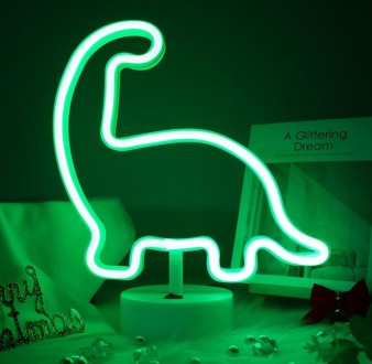 Ночник неоновый лампа светильник Динозавр
 
Характеристика
Материал: гибкий LED
. . фото 4