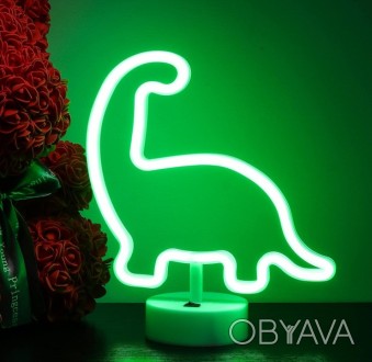 Ночник неоновый лампа светильник Динозавр
 
Характеристика
Материал: гибкий LED
. . фото 1