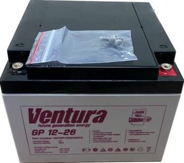 Аккумуляторная батарея 12В/26Ач Ventura GP 12-26
 
Ventura GP 12-26 - аккумулято. . фото 5