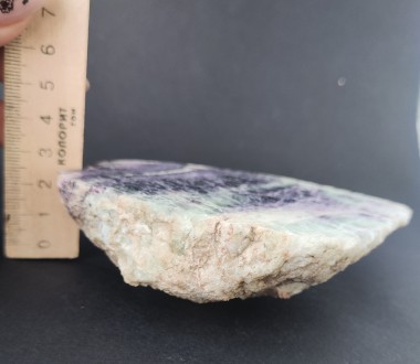 Пропонуємо Вам придбати зріз каменю натуральний флюорит.
Розмір каменю : 7,7*3,7. . фото 3
