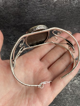  Пропонуємо Вам придбати браслет-манжет з натуральним гіперстеном у сріблі. 
 Ви. . фото 11