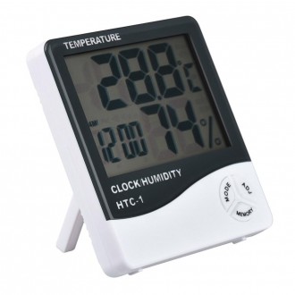 Термометр гигрометр цифровой HTC-1 для дома – измерение температуры и влажности
. . фото 2